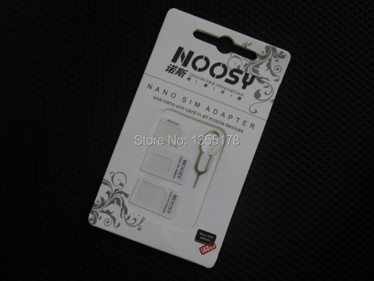 200Sets-lot-4-In-1-Noosy-Nano-Micro-SIM-Card-Adapter-Eject-Pin-For-iPhone-5 (4)