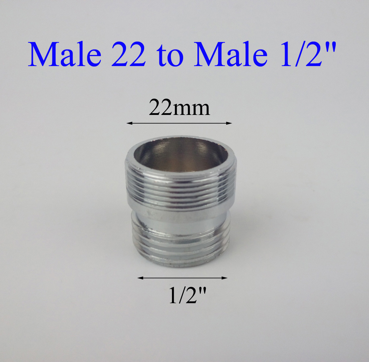 Male 22 to Male 1/2 Male 22 to Male 1/2