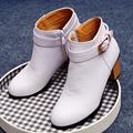ENMAYER New Genuine Leather Boots Cowhide Women's Ankle Boots