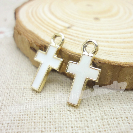 gold Enamel 58pcs lot pandora cross charm  Cross  pendant pendant Free Pandora  Shipping fit