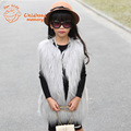 European American Style Kids Fur Vest Fashion Faux Fur Girls Coat 2015 New Autumn Winter Children