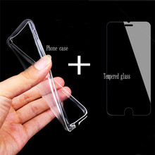 0.3mm 9H tempered glass For iphone 4s 5 5c 5s 6 6s plus screen protector protective guard film front case cover +free Clear TPU