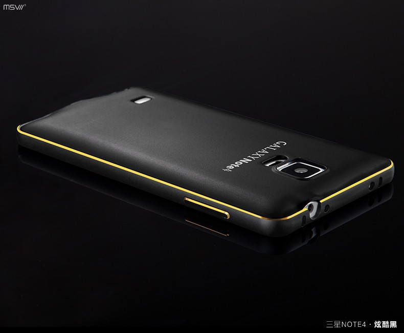note 4 gold edge bumper+cover-12