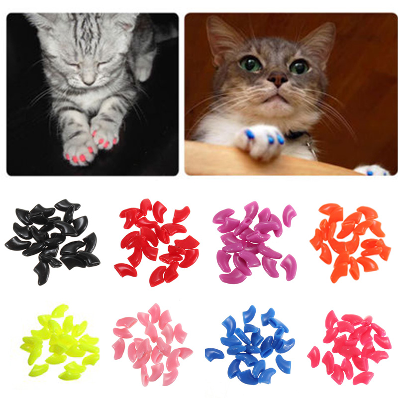 15colors -20pcs/lot Soft Pet Cat/Dogs Paws Groomin...