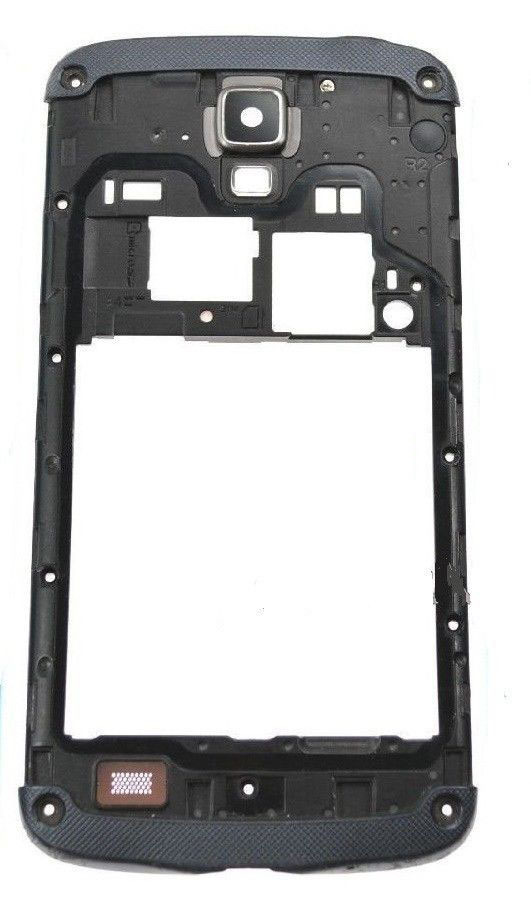 Blue Black Middle Housing Frame Rear Camera Lens Cover For Samsung Galaxy S4 Active i9295 i537