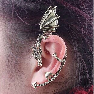 Fashion punk personalized gothic vintage retro dragon earrings
