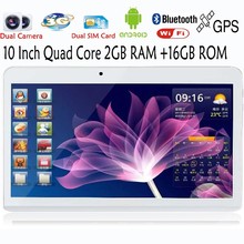 10 Inch Built-in 3G Phone Call Android Quad Core Tablet pc Android 4.4 2GB RAM 16GB ROM WiFi GPS FM Bluetooth 2G+16G Tablets Pc