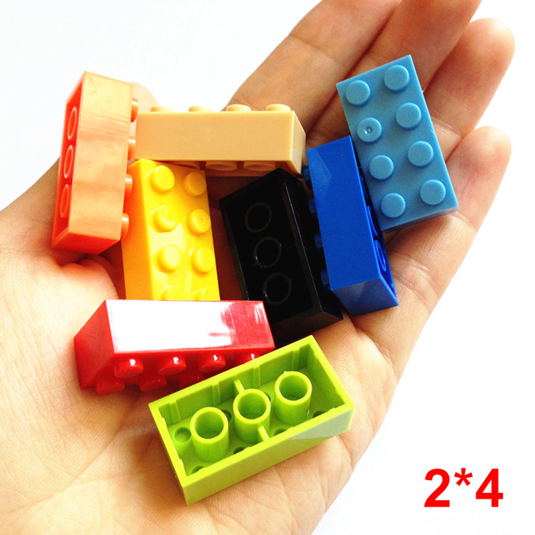 100g/lot! Retail Bulk Small Building Block Accessory 2*4 Dots Particles Compatible with Lego Bricks Educational Toys