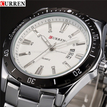 CURREN 8110 watches men stainless steel strap calendar relojes para hombre fashion casual army military orologio uomo
