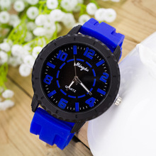 2015 nuevos hombres reloj de cuarzo ocasional militares relojes deportivos relojes Dropship de silicona moda reloj horario