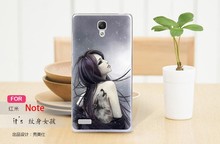 illustration 3D cameo case for Xiaomi Redmi Note case MIUI Hongmi Red Rice Note phone painting
