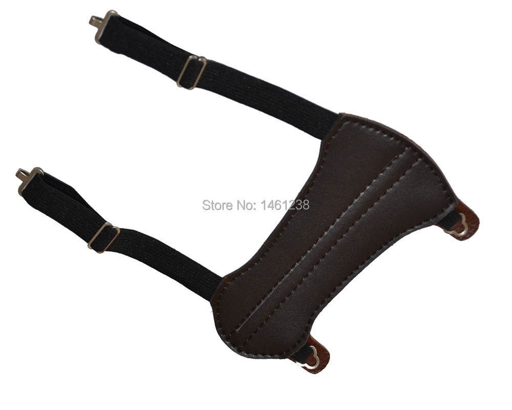 Free shipping 2pcs Cow Leather hunting Archery recurve and compound bow and Arrow Armguards Protection Safe