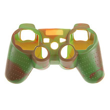 Camouflage Protective Ultra Soft Silicone Skin Case Cover for PS3 Controller