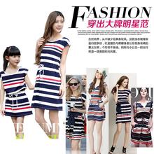 Summer Baby Big Girls Dress Matching Mother Daughter Dresses Outfit Children Teenager Clothing Kids Size 12