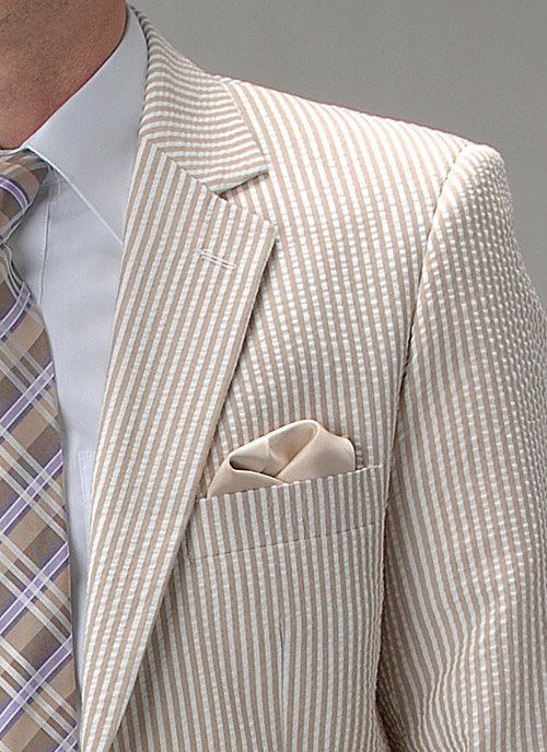 Brown Seersucker Suit