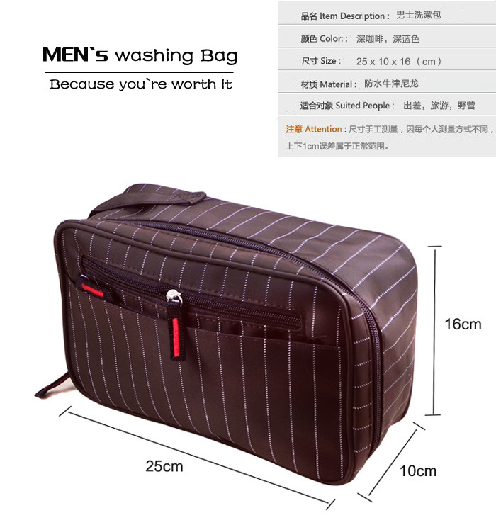 2015 New Men Makeup Bag New Nylon Men Travel Bags Men Organizer Bag Makeup Male Toiletries