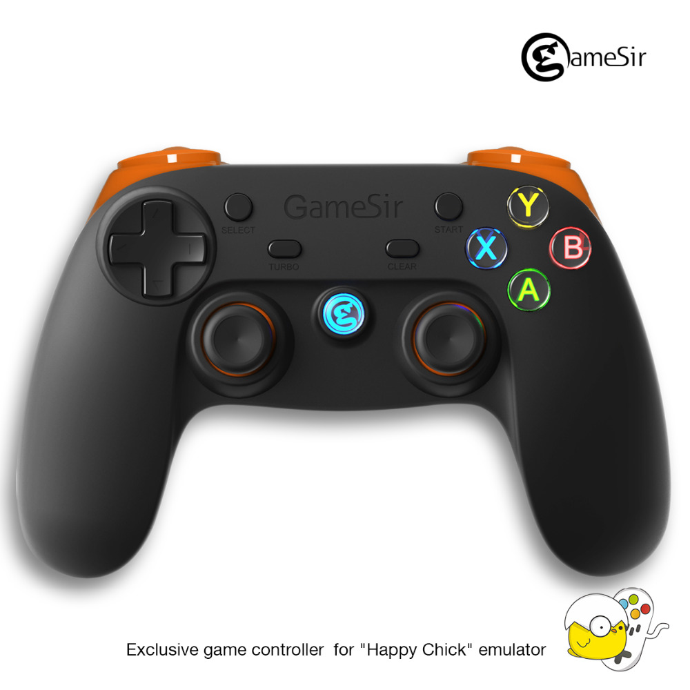 GameSir G3s 2.4Ghz Wireless Bluetooth Gamepad Controller ,Phone Controller for iOS Android TV BOX Smartphone Tablet PC(Orange)