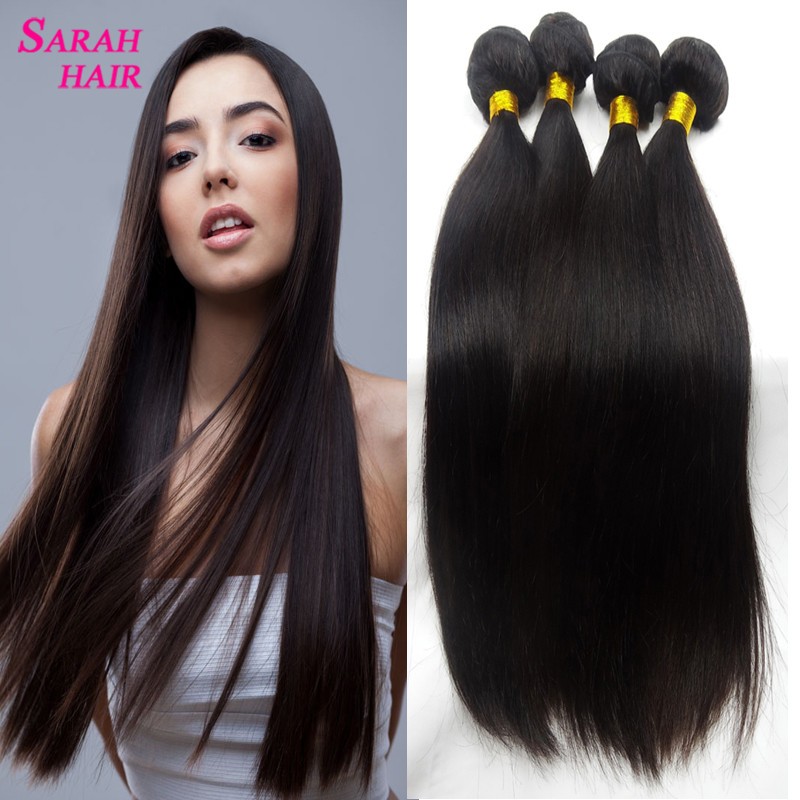 Queen Weave Beauty Brazilian Virgin Hair Straight 4 Bundles 8 30