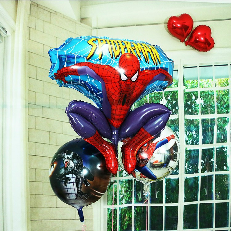 60x73cm New celebration decoration child youngsters presents toys  hot sketch foil helium mylar spiderman balloons 1