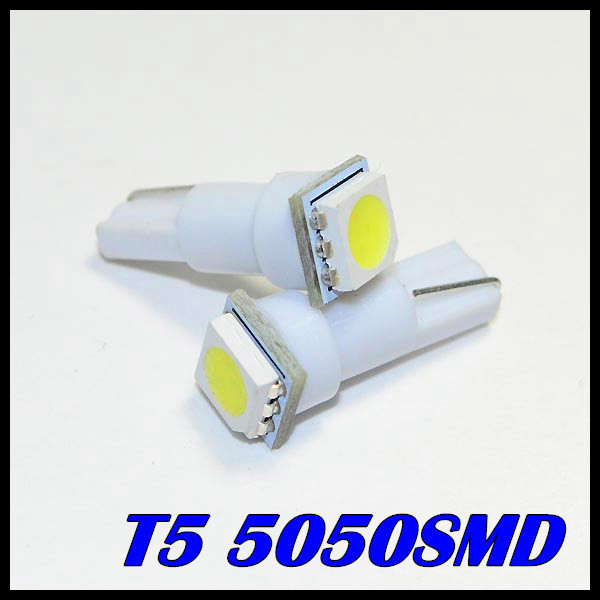 Wholesale 10 x T5 74 1 SMD 5050 LED light White Car Auto Light Source Interior