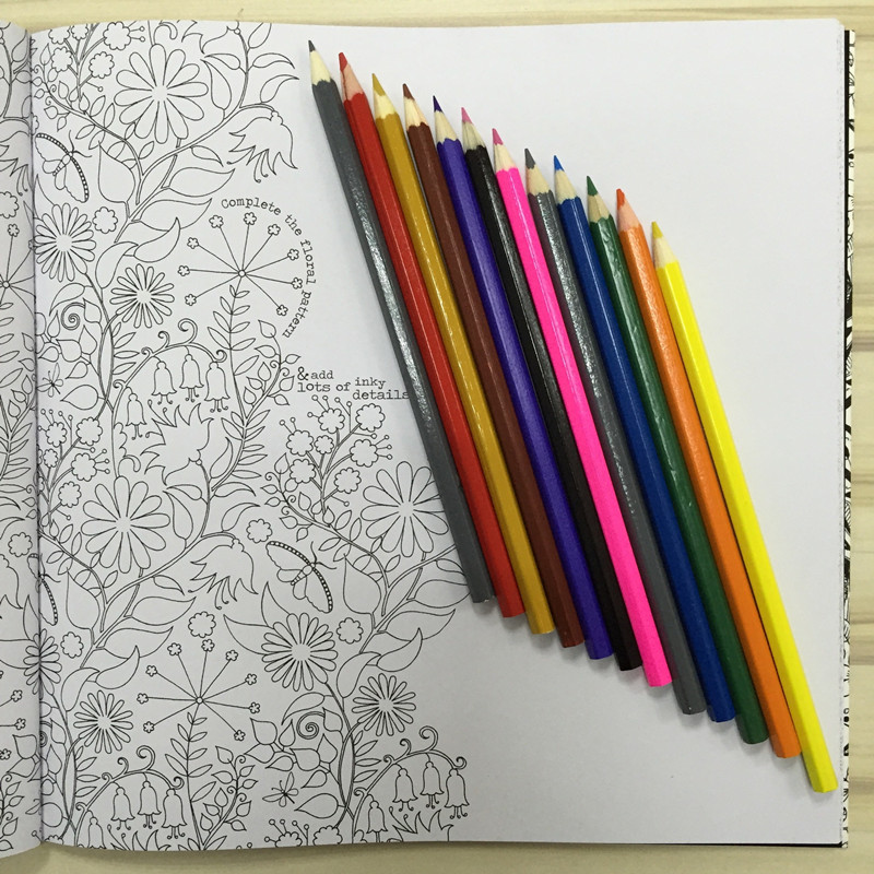 Secret Backyard Coloring Book Ninety Six Pages English Version For Children Grownup Relieve Stress Kill Time Portray Drawing E S20