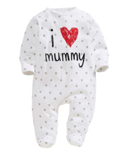 2015 baby clothing unisex baby rompers printed love mummy and daddy bebe roupas meninos