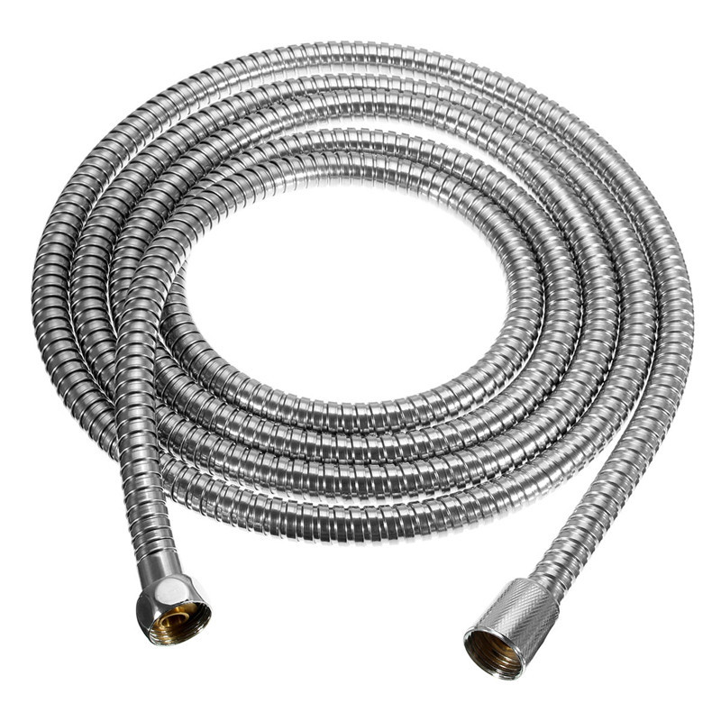 High Quality Long Stainless Steel 1/2 inch Bath Shower Flexible Hose Pipe Bathroom product easy to install for 3m length