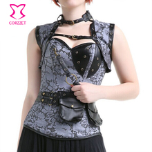 Steampunk Corset Plus Size Steel Boned Waist Training Corsets and Bustiers Burlesque Sexy Corpetes E Espartilhos Gothic Clothing