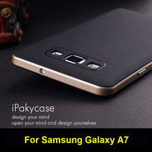 For Samsung Galaxy A7 case Ipaky Brand PC Frame Silicone back cover cellphone case for Samsung