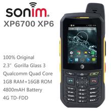 100% original Sonim Xp6 cell phone rugged Android Quad Core waterproof phone shockproof 3g 4g LTE FDD luxury phone Single sim
