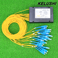 KELUSHI 1 16 PLC Fiber Optical Cble Splitter Box Type 1x16 Cassette Fiber Cable Branching Device