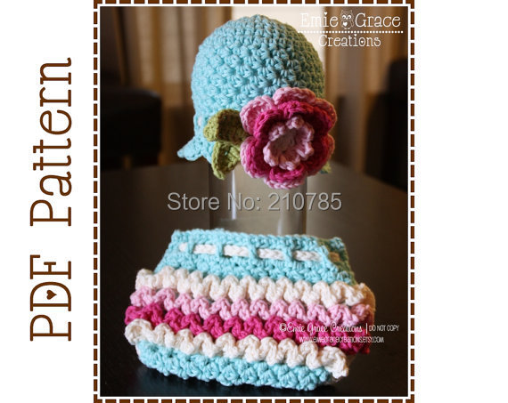 Free-shipping-Crochet-Flower-Hat-and-Ruffle-Diaper-Cover ...
