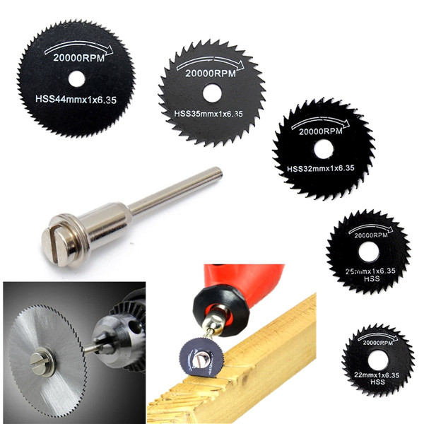 3 sets/Lot  _ 6pcs Metal HSS Circular Saw Blade Set Cutting Discs for Dremel Rotary Tool