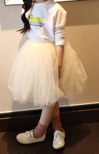 Tulle Fluffy Little Baby Girl Tutu Skirt Puffy Baby Tulle Skirt Children’s Clothing Pettiskirts Solid Skirts For Girls M29P3