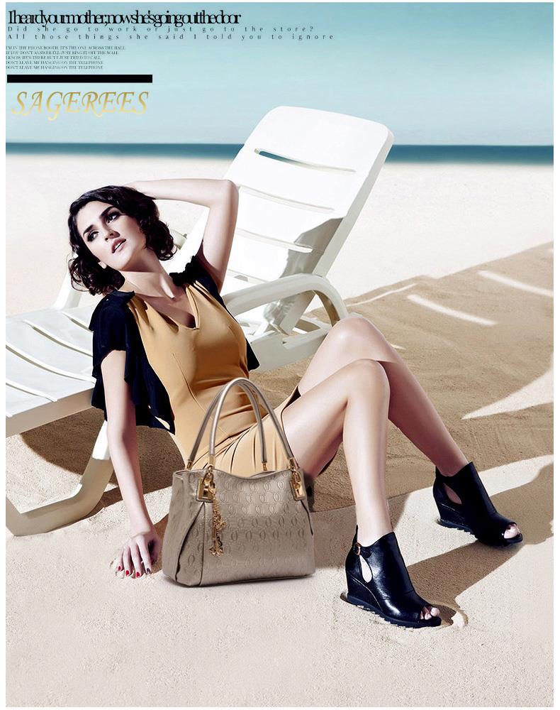2015 Fashion Brand 3 Sets Bags High-grade Pu Leather Handbag Women