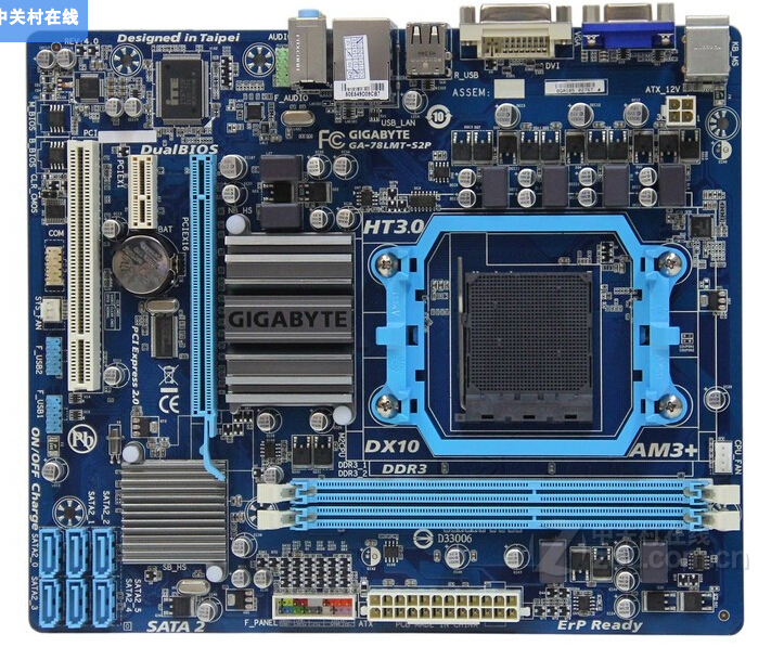 100% original  motherboard for Gigabyte GA-78LMT-S2P DDR3  Socket AM3+ Fully integrated Gigabit Ethernet free shipping