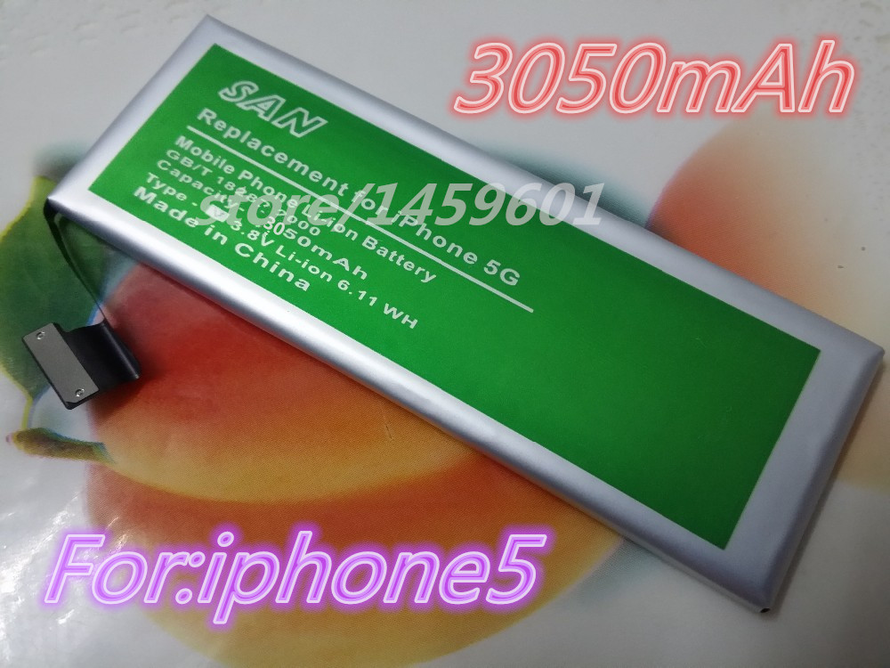  3050  li - ion 3.8   apple , iphone 5 / 5  ''   
