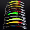 10Pcs Lot Minnow Bass Fishing Lure Carp saltwater Lures Treble Hook Isca Artificial jerk bait Fishing