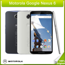 Original Motorola Google Nexus 6 5.96 inch Snapdragon 805 Quad core 2.7GHz Android 5.0 Smartphone RAM 3GB ROM 32GB OTG GPS NFC