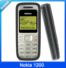 Cheap Original Nokia 1200 mobile phone Dualband Classic GSM Cell phone 1 year warranty Refurbished Phone Free shipping