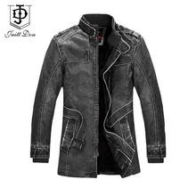 2014 Men’s high quality leather coat men’s thick fleece jacket PU leather motorcycle jacket coat parka men free shipping