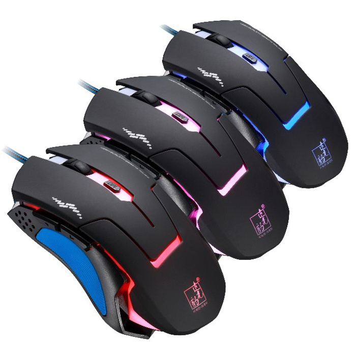 2015 New Pro 6Key 4000DPI LED Light Color Changing USB