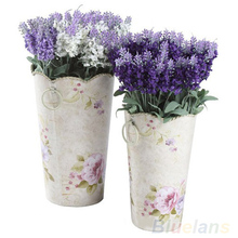 10 Heads Artificial Lavender Silk Flower Bouquet Wedding Home Party Decor for Display 01P1
