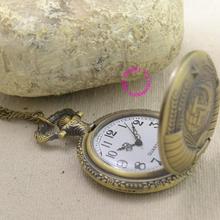 Soviet BOLSHEVIK quartz pocket watch woman lady classic vintage antique fob watches ancient bronze sickle hammer