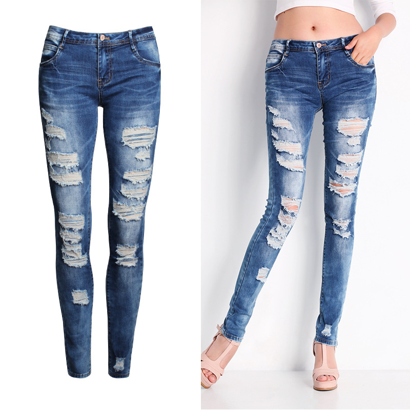 hole jeans womens