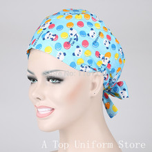 2016 Lab Coat Jalecos Surgical Cap Medical Scrub Caps for Women Doctors And Nurse ,restaurant ,kitchen Working 100% Cotton B168