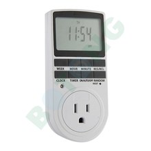 Us Plug Digital Lcd Display Programmable Timer Switch 24h 7 Day 15a 110v Lcd Display Timer