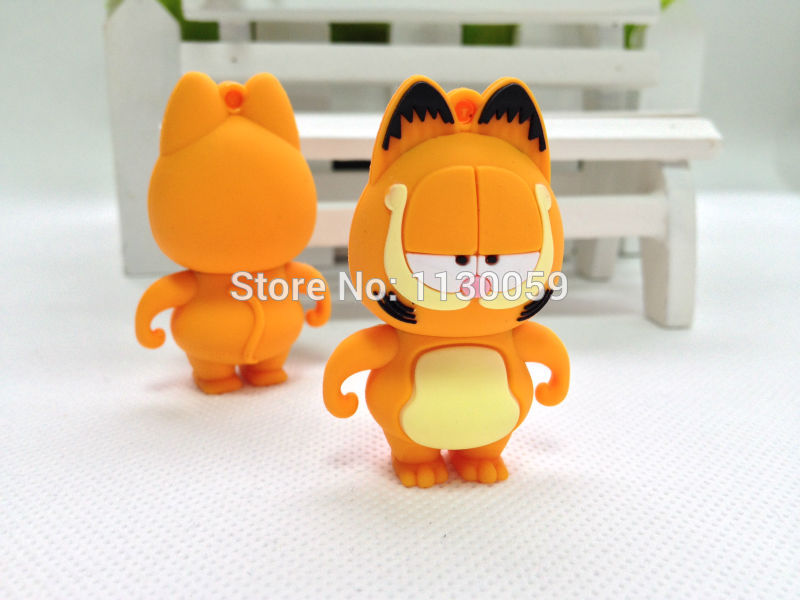 Wholesale Cartoon Garfield Cat 4GB/8GB/16GB/32GB/64GB USB Flash Drive Pendrive /Pen drive Memory Stick USBS238 A2