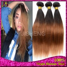 Rosa Hair Peruvian Ombre Straight Virgin Hair 3pcs Lot 1b/30 Two Tone Human Hair Bundles 8-30inch Mixed Length Good Quality