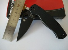 Oem CPM-S30V hoja negro cuchillo plegable 58HRC exterior regalo herramienta que acampa cuchillo de la supervivencia
